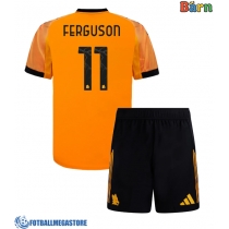 Fotballdrakt Barn AS Roma Evan Ferguson #11 Bortedraktsett 2025-26 Kortermet (+ Korte bukser)